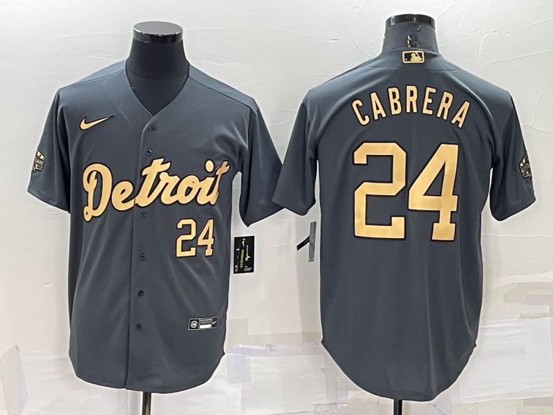 Men Detroit Tigers #24 Cabrera Grey 2022 All Star Nike MLB Jerseys->los angeles dodgers->MLB Jersey